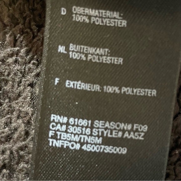 The North Face Oso Womens Small Full Zip Fleece Outdoor Hoodie Jacket Dark Brown - Picture 10 of 13